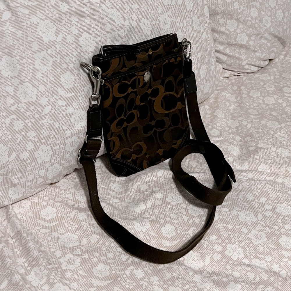 COACH Signature Canvas Mini Crossbody